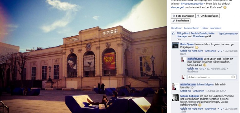 Tag 9: Businesstermin im Wiener Museumsquartier bei Traumwetter!