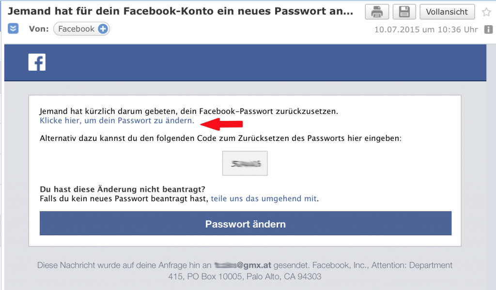 3 Facebook Passwort vergessen