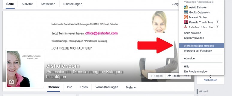 Facebook: Werbeanzeige erstellen