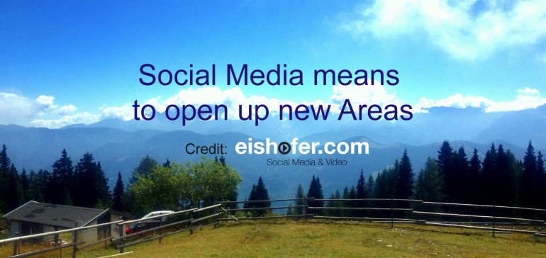 Social Media bedeutet neue Gebiete zu erschließen