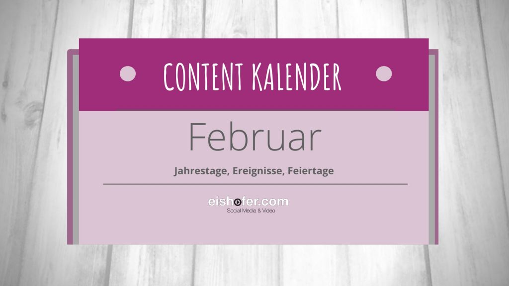 Social Media Content Kalender
